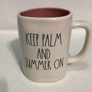 Rae Dunn Ceramic Keep Palm and Summer On Mug